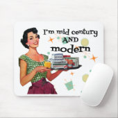 Mitte des Jahrhunderts und modern humorvoll Mousepad (Mit Mouse)