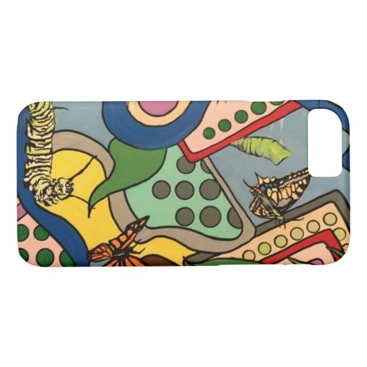 Mitte- des Jahrhundertsabstrakte Case-Mate iPhone Hülle (Rückseite (Horizontal))