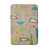 Mitte- des Jahrhundertsatomära-Entwurfs-Bad-Matte Badematte (Vorderseite Vertikal)