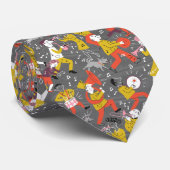 Mitte- des JahrhundertsBlaskapelle auf Grau Krawatte (Gerollt)