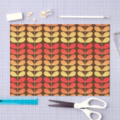 Mitte- des Jahrhundertsdänisches Blätter, Brown, Seidenpapier (Handwerk)