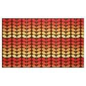 Mitte- des Jahrhundertsdänisches Blätter, Brown, Stoff (Fat Quarter (45,7 x 55,9 cm))