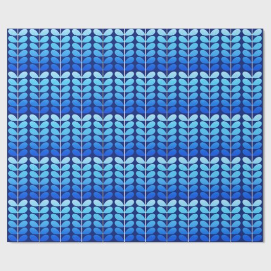 Mitte- des Jahrhundertsdänisches Blätter-, Geschenkpapier (Flach)