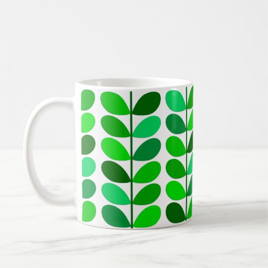 Mitte- des Jahrhundertsdänisches Blätter-, Kaffeetasse (Links)