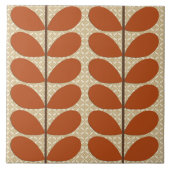 Mitte- des Jahrhundertsdänisches Blätter, Rost Fliese (Vorderseite)