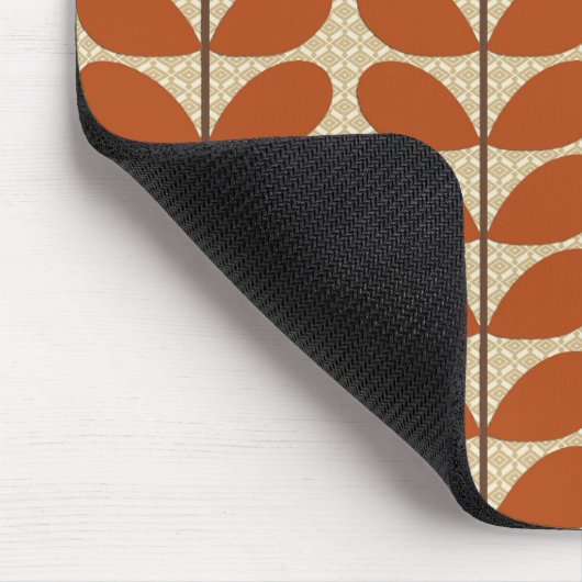 Mitte- des Jahrhundertsdänisches Blätter, Rost Mousepad (Ecke)