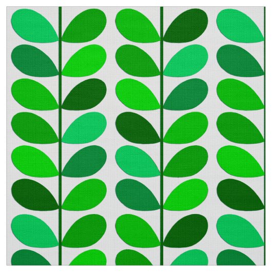 Mitte- des Jahrhundertsdänisches Blätter-, Stoff (Muster)