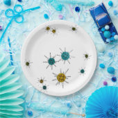 Mitte- des JahrhundertsfranziskanerSternexplosion Pappteller (Party)