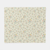 Mitte- des Jahrhundertsinspiriertes atomarmuster Fleecedecke (Vorderseite (Horizontal))