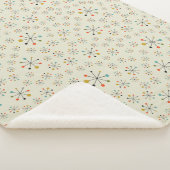 Mitte- des Jahrhundertsinspiriertes atomarmuster Sherpadecke (3/4)