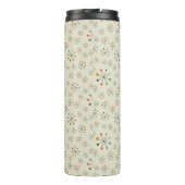 Mitte- des Jahrhundertsinspiriertes atomarmuster Thermosbecher (Rückseite)