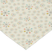 Mitte- des Jahrhundertsinspiriertes atomarmuster Tischdecke (Schrägansicht)