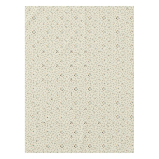 Mitte- des Jahrhundertsinspiriertes atomarmuster Tischdecke (Vorderseite)