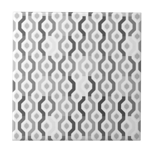 Mitte- des JahrhundertsMod-geometrisches Fliese (Vorderseite)