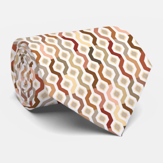 Mitte- des JahrhundertsMod-geometrisches Krawatte (Gerollt)