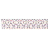 Mitte- des JahrhundertsMod-geometrisches Muster Kurzer Tischläufer (Horizontal)