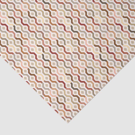 Mitte- des JahrhundertsMod-geometrisches Seidenpapier (Ausschnitt)