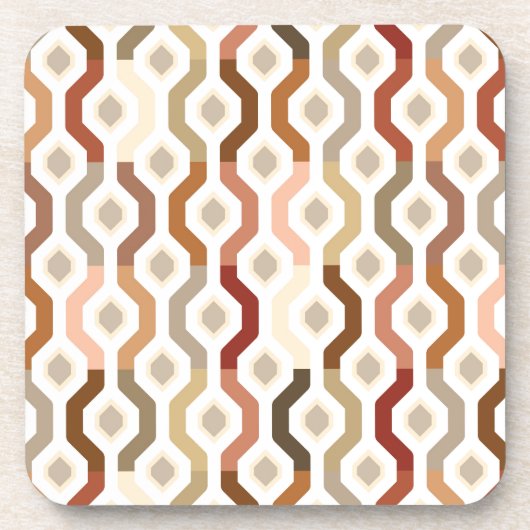 Mitte- des JahrhundertsMod-geometrisches Untersetzer (Vorderseite)