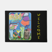 Mitte- des JahrhundertsMod tropische Tiki Fußmatte (Vorderseite)