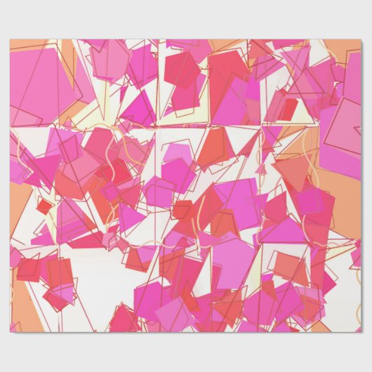 Mitte- des Jahrhundertsmoderne abstrakte, Geschenkpapier (Flach)