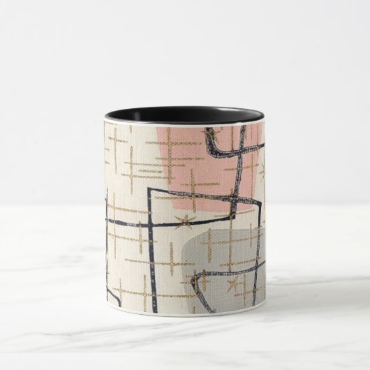 Mitte- des Jahrhundertsmoderne abstrakte Tasse (Zentrum)