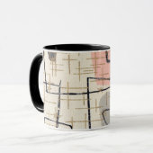 Mitte- des Jahrhundertsmoderne abstrakte Tasse (Vorderseite Links)