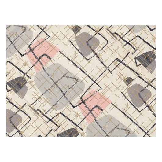 Mitte- des Jahrhundertsmoderne abstrakte Tischdecke (Vorderseite (Horizontal))