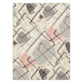 Mitte- des Jahrhundertsmoderne abstrakte Tischdecke (Vorderseite)