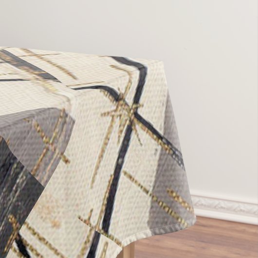 Mitte- des Jahrhundertsmoderne abstrakte Tischdecke (Beispiel)