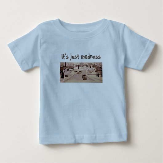 Mitte- des Jahrhundertsmoderne Architektur Baby T-shirt (Vorderseite)
