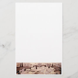 Mitte- des Jahrhundertsmoderne Architektur Briefpapier