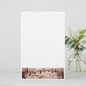 Mitte- des Jahrhundertsmoderne Architektur Briefpapier (Stehend Vorderseite)