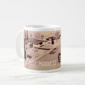 Mitte- des Jahrhundertsmoderne Architektur Kaffeetasse (Vorderseite Links)