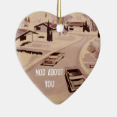 Mitte- des Jahrhundertsmoderne Architektur - Modly Keramikornament (Rechts)