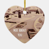 Mitte- des Jahrhundertsmoderne Architektur - Modly Keramikornament (Vorne)