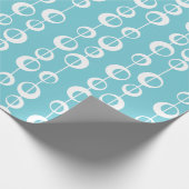 Mitte- des Jahrhundertsmoderne Art-offene Blasen Geschenkpapier (Ecke)