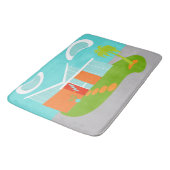 Mitte- des Jahrhundertsmoderne Badematte (Schrägansicht)