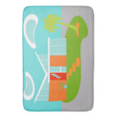 Mitte- des Jahrhundertsmoderne Badematte (Vorderseite Vertikal)