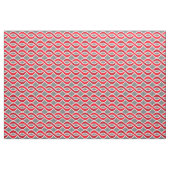 Mitte- des Jahrhundertsmoderne Bänder, rot und Stoff (Fat Quarter (45,7 x 55,9 cm))