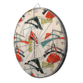 Mitte- des Jahrhundertsmoderne Dartscheibe (Vorderseite rechts)