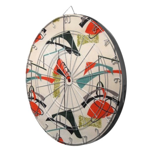Mitte- des Jahrhundertsmoderne Dartscheibe (Vorderseite rechts)