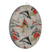 Mitte- des Jahrhundertsmoderne Dartscheibe (Vorderseite Links)