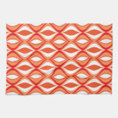 Mitte- des Jahrhundertsmoderne Diamanten, Orange Handtuch (Horizontal)