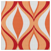Mitte- des Jahrhundertsmoderne Diamanten, Orange Stoff (Nahaufnahme)