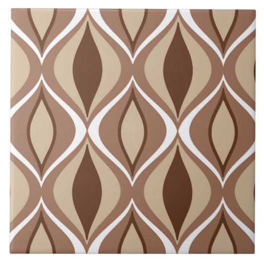 Mitte- des Jahrhundertsmoderne Diamanten, Taupe Fliese (Vorderseite)