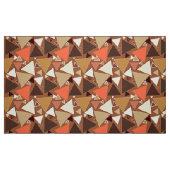 Mitte- des Jahrhundertsmoderne Dreiecke, TAN, Stoff (Fat Quarter (45,7 x 55,9 cm))