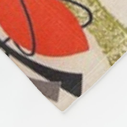 Mitte- des Jahrhundertsmoderne Fleecedecke (Ecke)