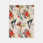 Mitte- des Jahrhundertsmoderne Fleecedecke (Vorderseite)