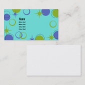 Mitte- des Jahrhundertsmoderne Form-Visitenkarte Visitenkarte (Vorne/Hinten)