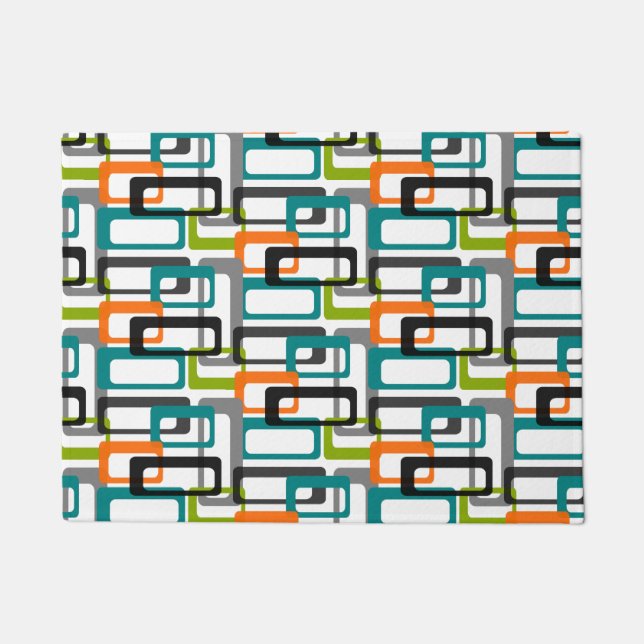 Mitte- des Jahrhundertsmoderne Fußmatte (Vorderseite)